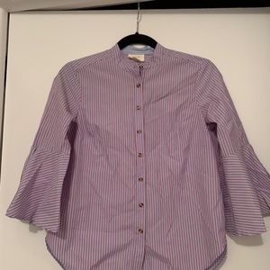 Maeve striped button down blouse, 0P